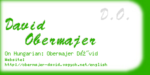 david obermajer business card